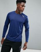 2xu Running Active Long Sleeve Top In Navy Mr5158a-nvy - Navy