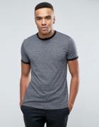 New Look Ringer T-shirt In Gray - Gray