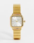 Bellfield Bracelet Watch With Square Face In Gold