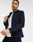 Selected Homme Coach Jacket With Contrast Buttons In Navy