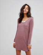 Abercrombie & Fitch Cozy Dress-pink