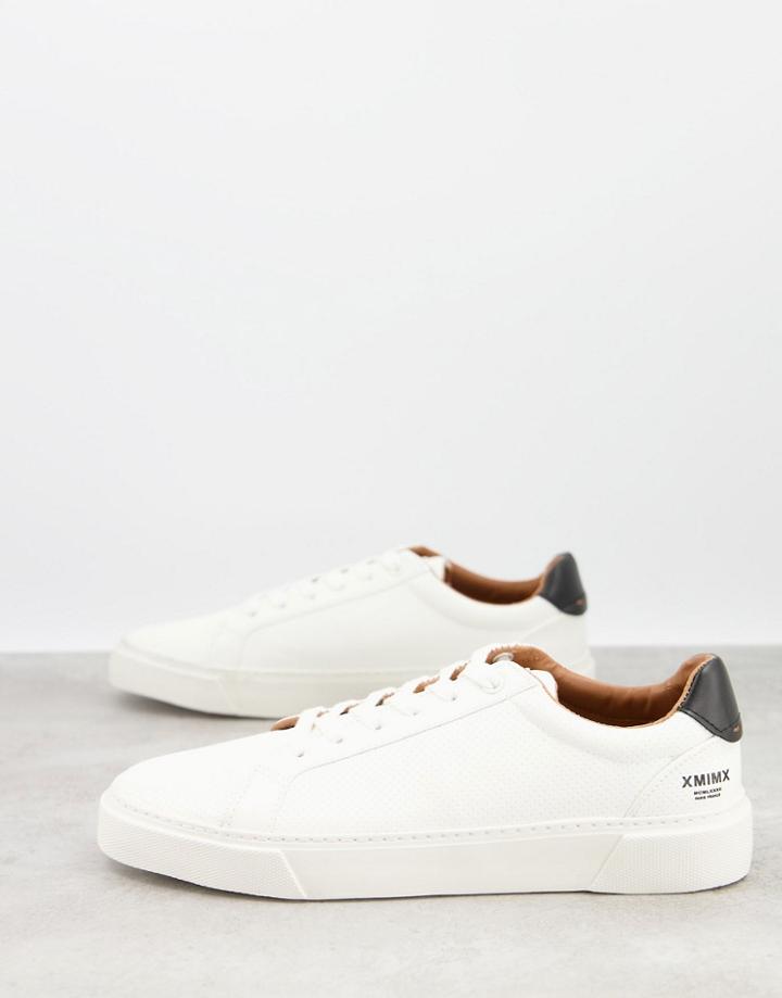 Asos Design Sneakers In White Texture