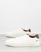 Asos Design Sneakers In White Texture