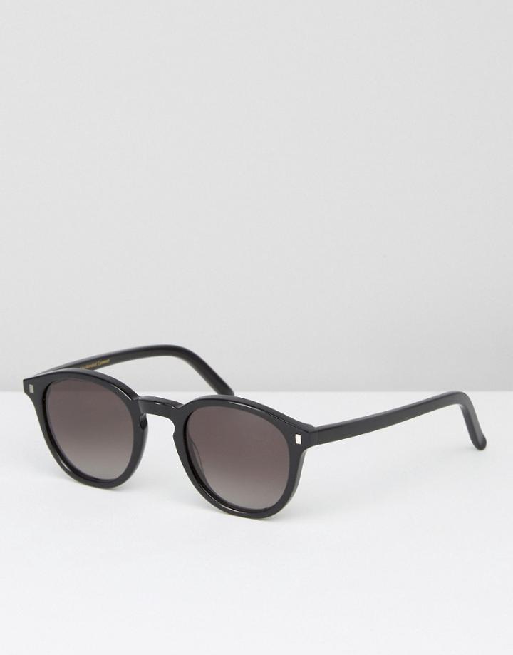 Monokel Round Sunglasses Nelson In Black - Black