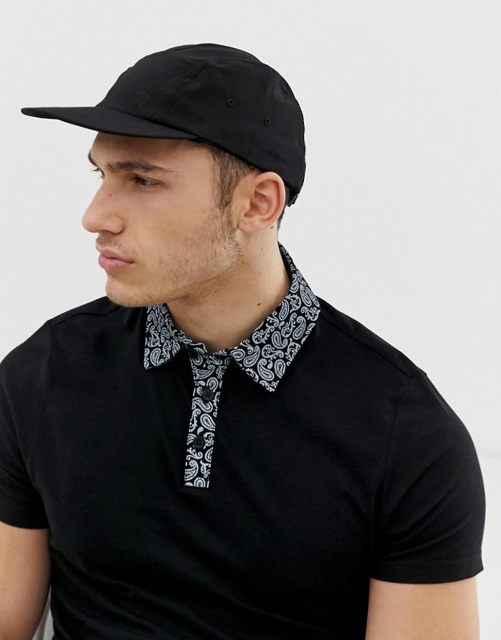 River Island Cap In Black