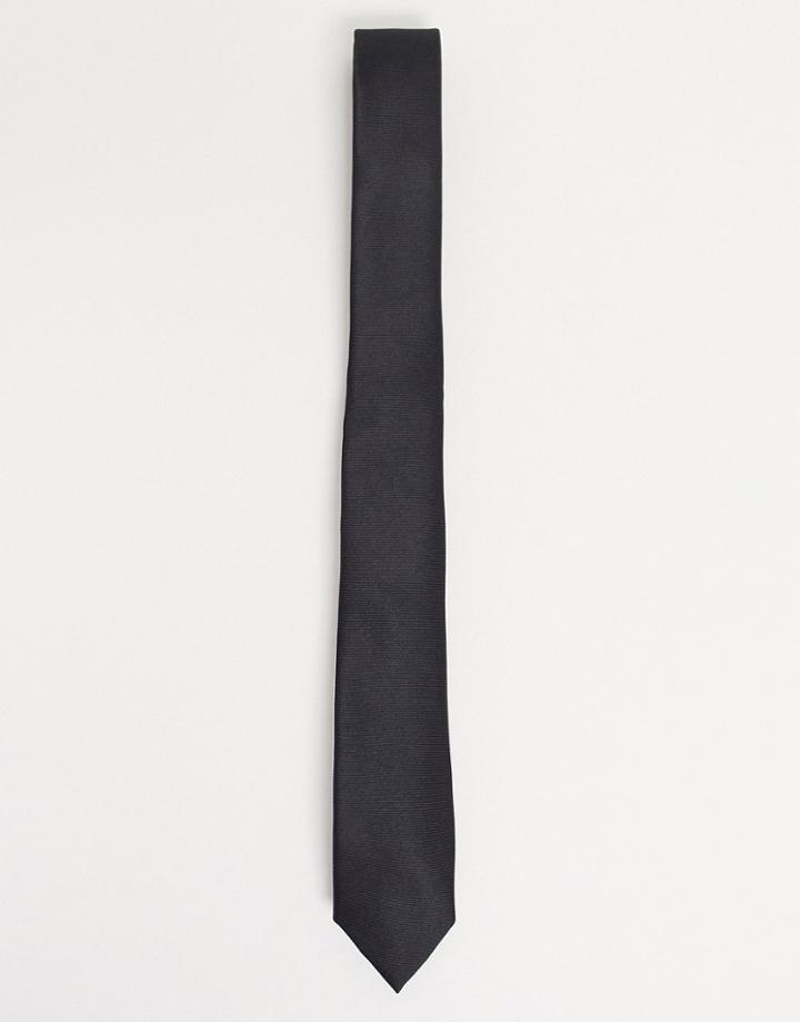 Asos Design Slim Tie In Black