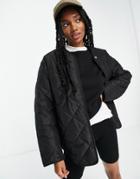 & Other Stories Recycled Quilted Jacket In Black