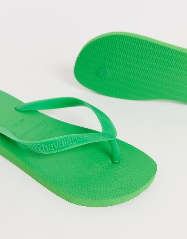 Havaianas Top Flip Flops In Green
