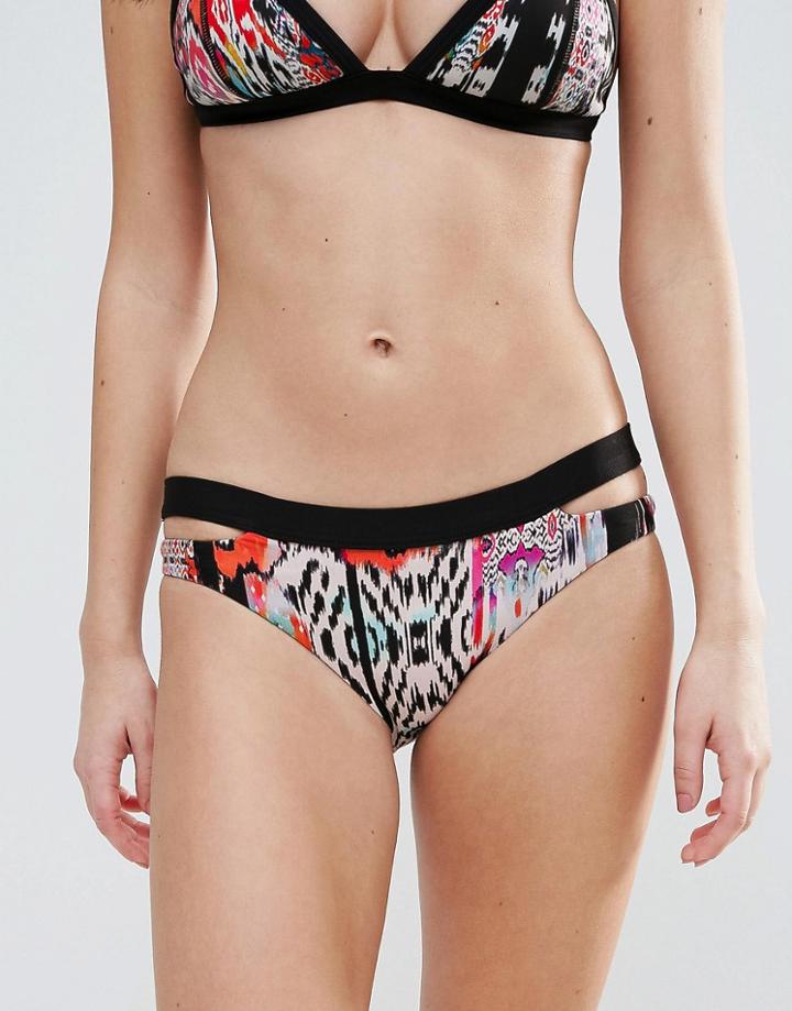 Seafolly Printed Halterneck Bikini Bottoms - Multi