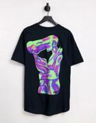 Hnr Ldn Intertwined Backprint Oversized T-shirt-black