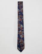 French Connection Floral Tie-navy