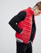 Armani Exchange Down Vest In Red - Red