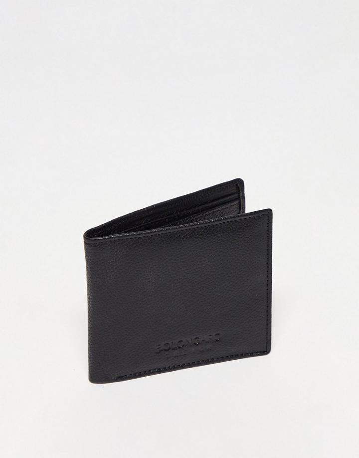 Bolongaro Trevor Leather Bifold Wallet In Black
