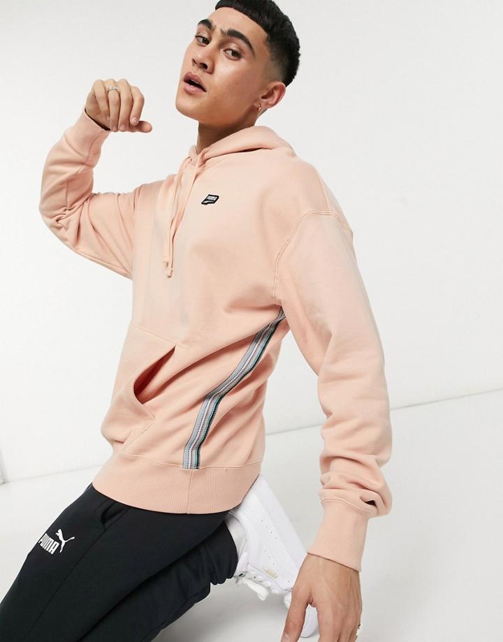 Puma Downtown Hoodie In Pink