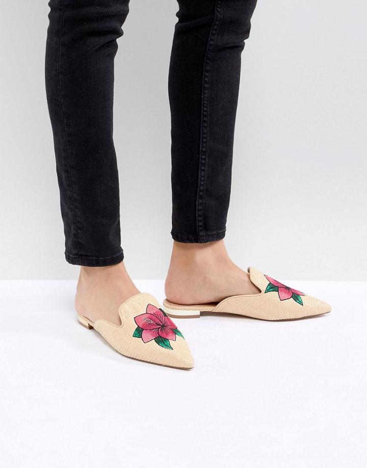 Miss Kg Malta Flat Mule - Beige