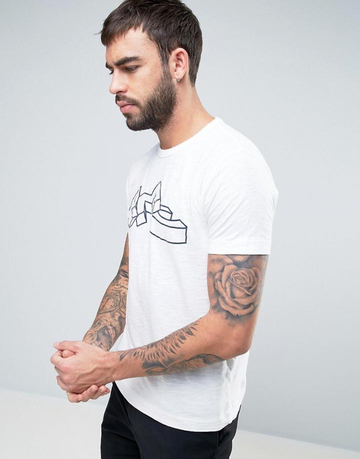 Ymc Flock Logo T-shirt - White