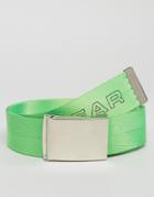 Granted Webbing Belt In Green With Nuclear Print - Green