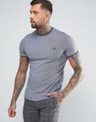 Fred Perry Tipped Pique T-shirt In Navy - Navy