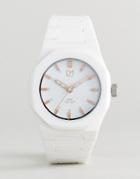 D1 Milano Rose Collection White Watch - Navy