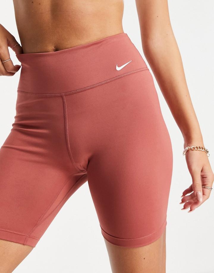 Nike 7-inch Mid Rise Legging Shorts In Burgundy-purple