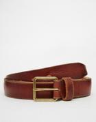 Esprit Leather Belt Skinny - Brown