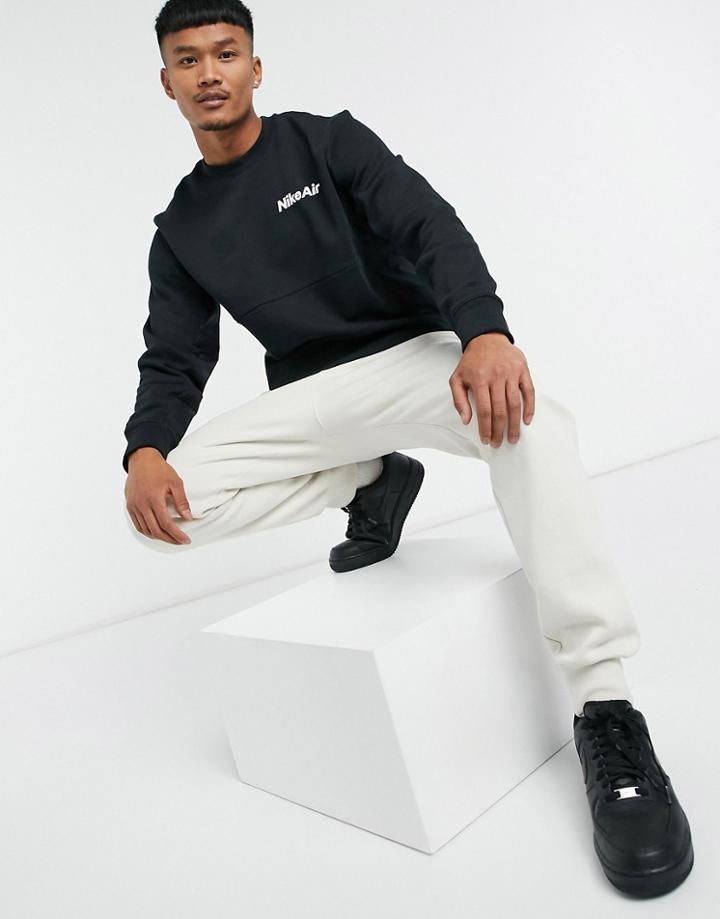 Nike Air Crew Neck Sweat In Black