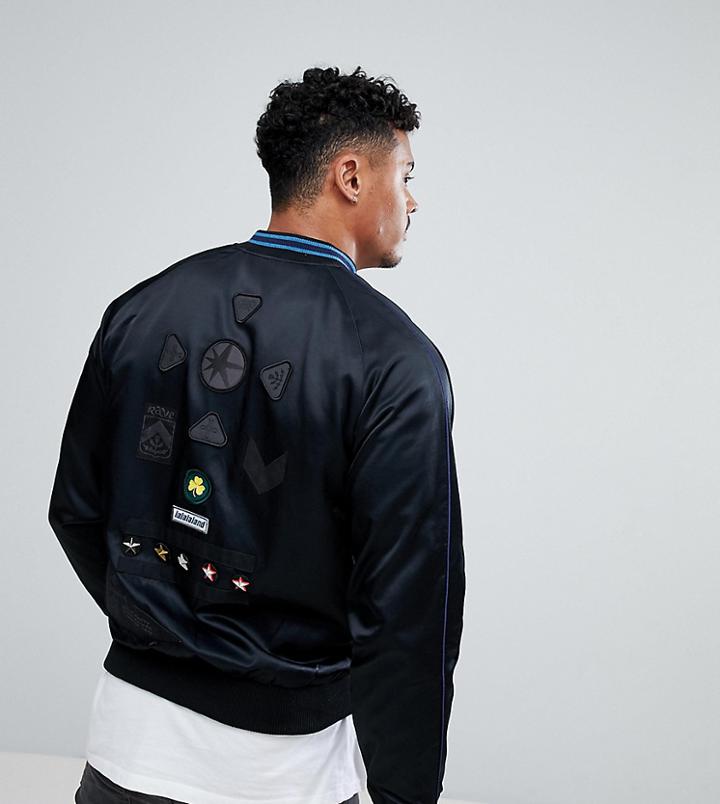 Diesel Patch Satin Jackets - Black