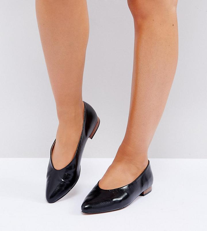 Asos Lottie Wide Fit Ballet Flats - Black