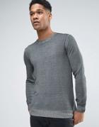 Sisley Sweater In Oil Wash - Gray