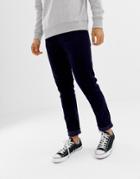 Weekday Friday Skinny Cord Pants Dark Blue - Blue