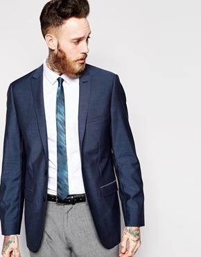 Esprit Slim Fit 2 Button Jacket - Cinder Blue
