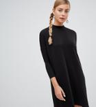 Monki Oversized Jersey Dress-black