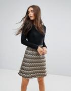 Traffic People 2-in-1 Dress With Textured Skirt - Multi