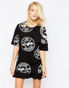Love Moschino Panther Emblem T-shirt - Black