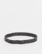 Boss Stainless Steel Bracelet In Black