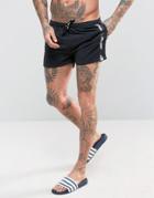 Ellesse Swim Shorts In Black With Taping - Black
