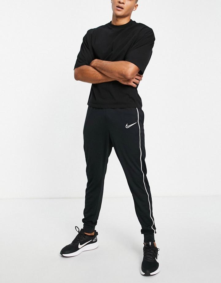 Nike Soccer Academy Dri-fit Cuffed Sweatpants In Black