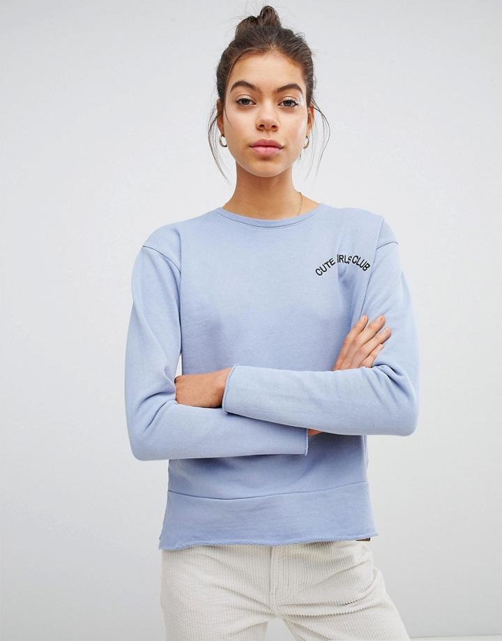 Blend She Warsa Print Sweater - Navy