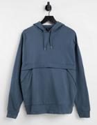 Asos Design Oversized Hoodie With Panel Detail In Dark Gray - Part Of A Set