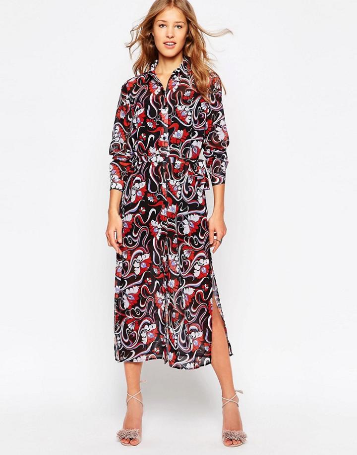 Sister Jane Portobello Dress In 70's Print - Multi