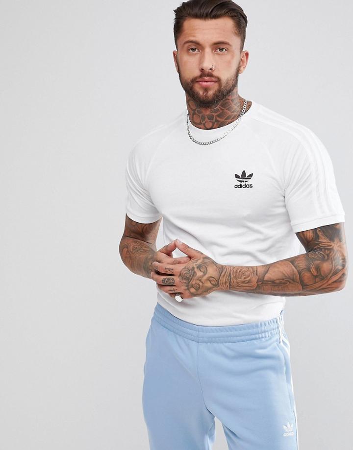 Adidas Originals Adicolor California T-shirt In White Cw1203 - White
