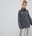 Oneon Hand Knitted Oversized Multi Colored Sweater - Multi
