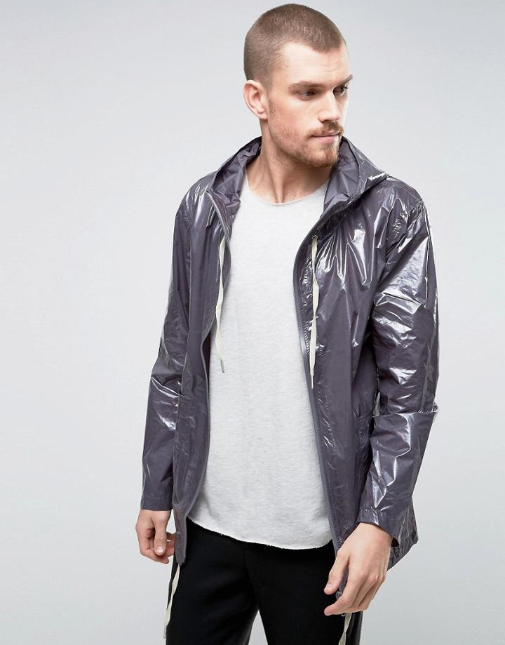 Ymc Zipped Hooded Jacket - Gray