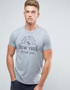 Abercrombie & Fitch T-shirt Flock Logo In Gray - Gray