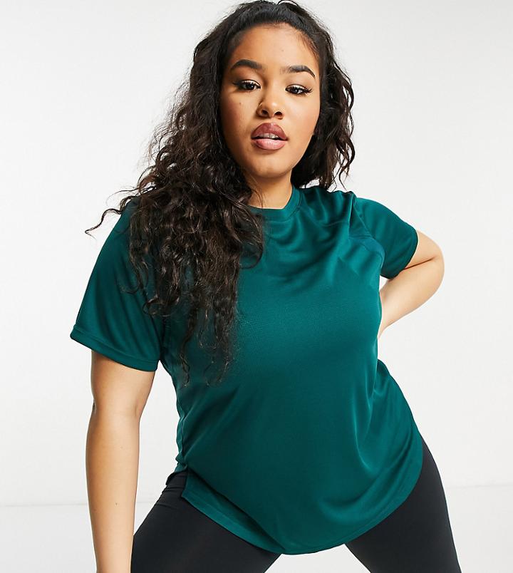 Asos 4505 Curve Icon Performance T-shirt-green