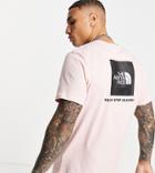 The North Face Red Box T-shirt In Pink Exclusive At Asos