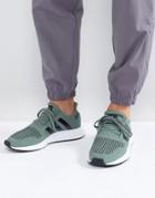 Adidas Originals Swift Run Sneakers In Green Cg4115 - Green
