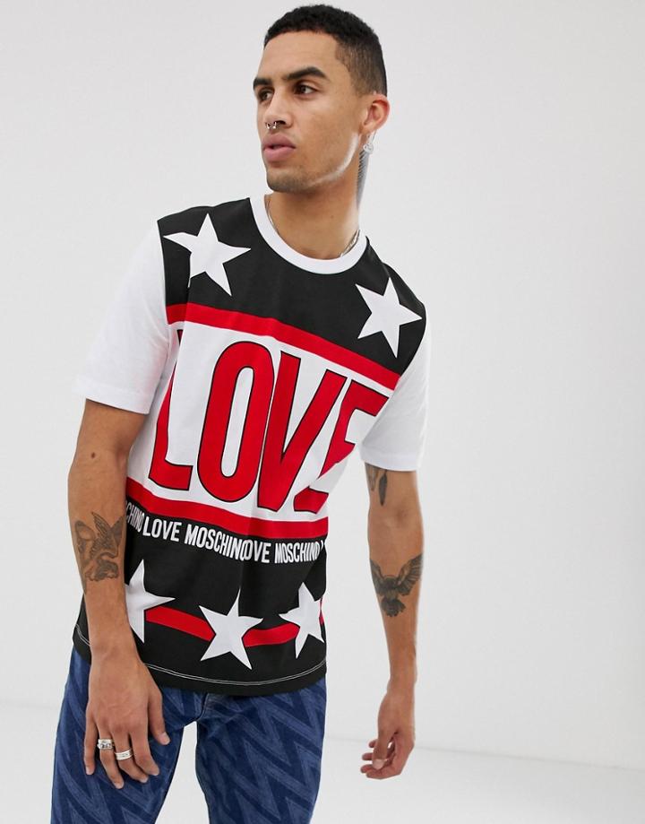 Love Moschino Allstar Printed T-shirt - White