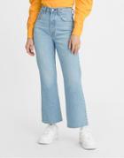 Levi's Ribcage Cropped Jeans In Light Wash-blues