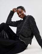 Raga Maribelle Floral Layer Sweater - Black